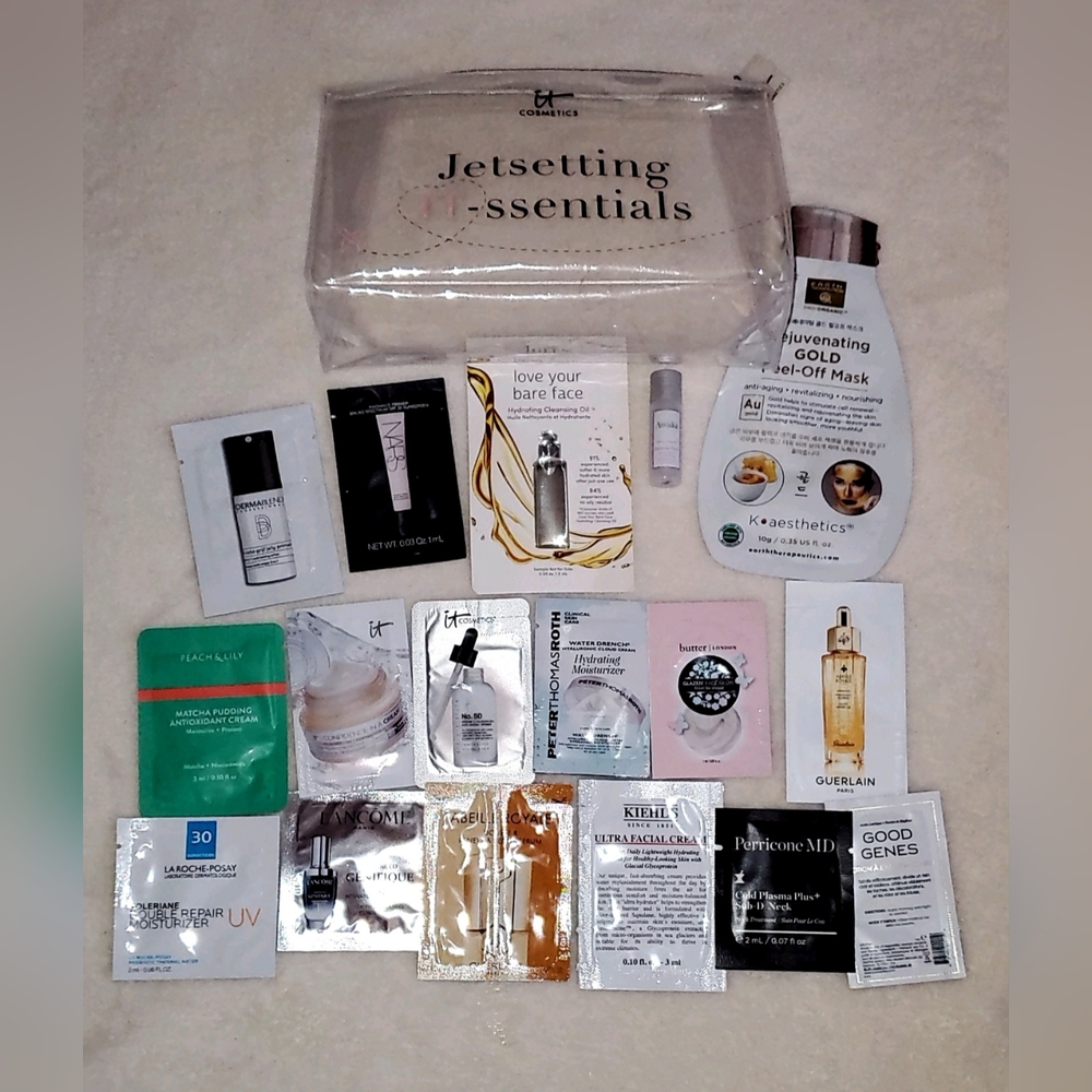 NEW - Bundle of 18 - Skin Care Primer Cleanser Remover Foil Samples TSA Travel